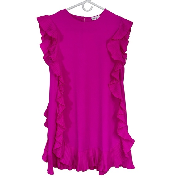 TCEC Pink Ruffle Mini Shift Dress - Picture 4 of 6
